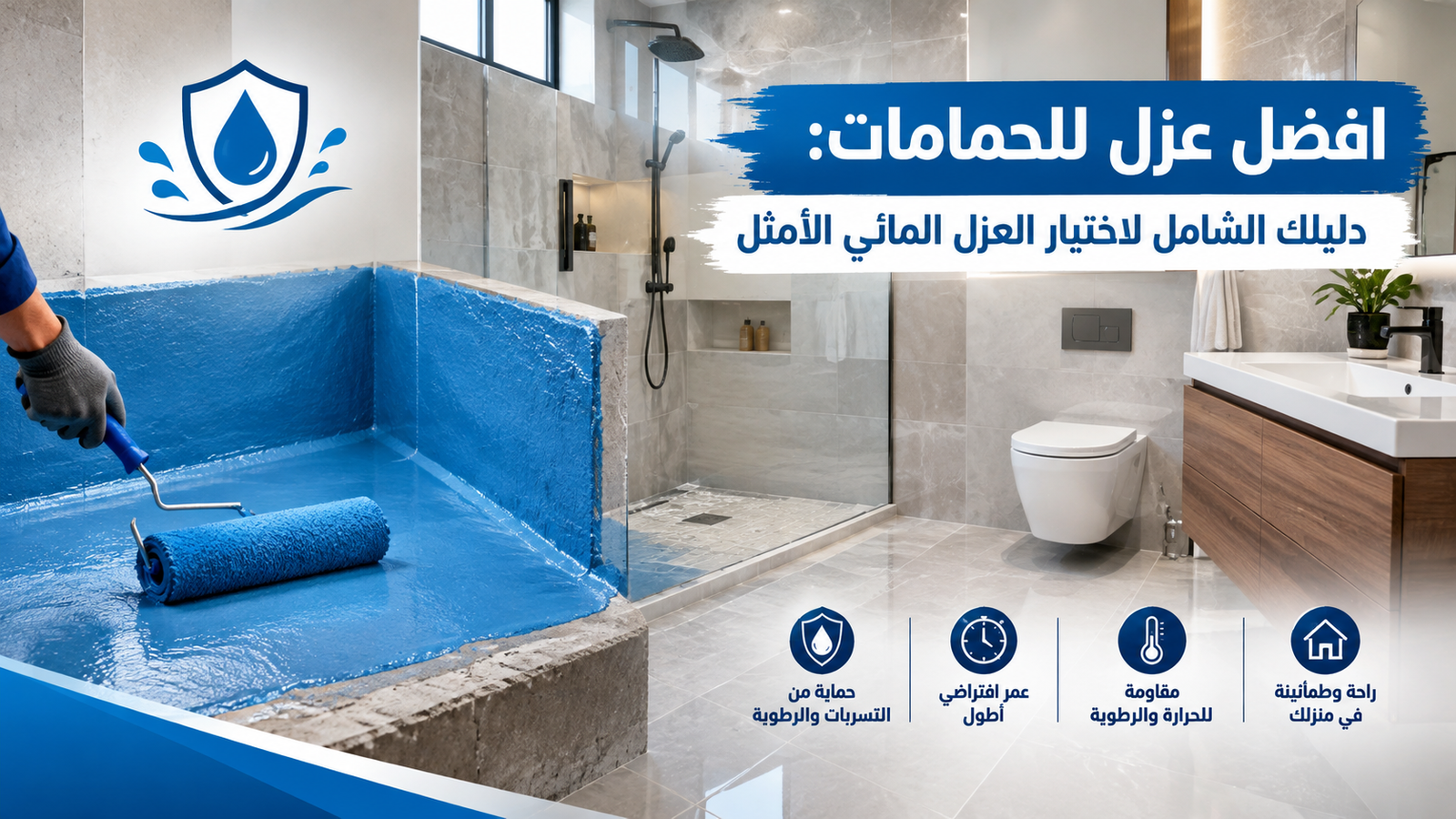 افضل عزل للحمامات